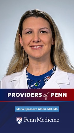 Headshot of Dr. Altieri with the text Providers of Penn